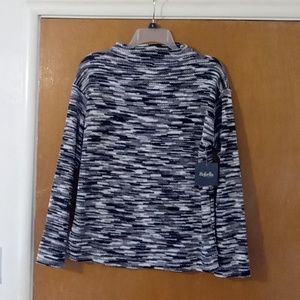 Rafaella pullover marled sweater charcoal small petite